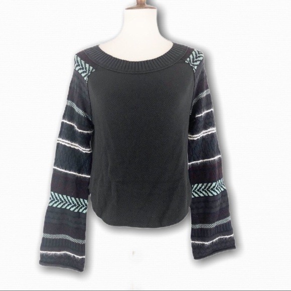 Free People Mixed Material Fairground Sweater - Picture 4 of 7
